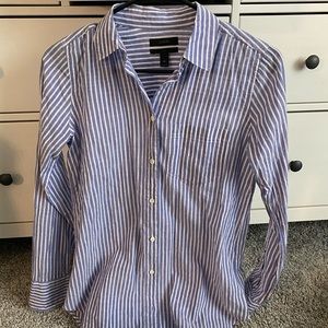 J. Crew Boy shirt in blue skinny stripe 00